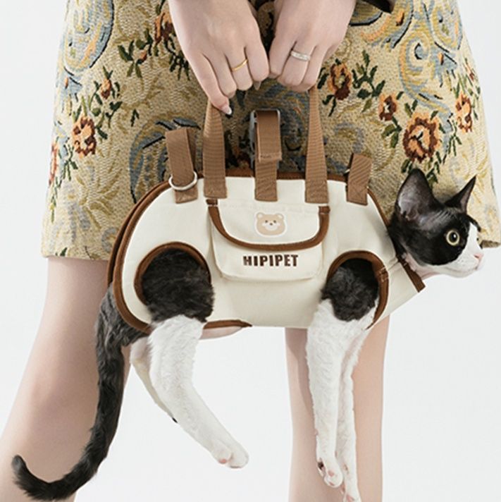 ペット キャリー 前足出し快適もふもふ猫用キャリー
