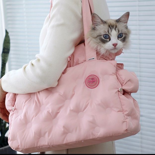 ペット キャリー 猫用 やわらかキルトお出かけバッグ