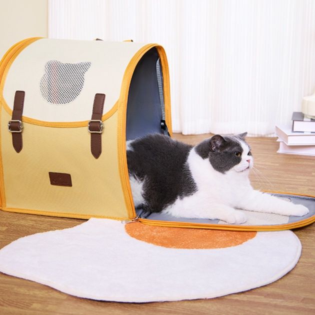 ペット キャリー 三面通気猫ちゃん快適バッグ