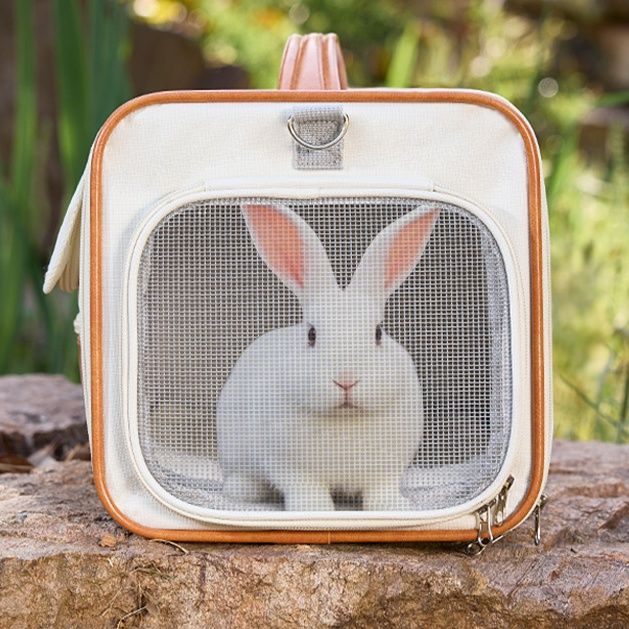 ペット キャリー うさぎ用通気性抜群お出かけキャリー