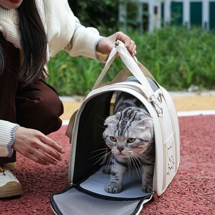 ペット キャリー 高級牛津風格猫専用キャリー