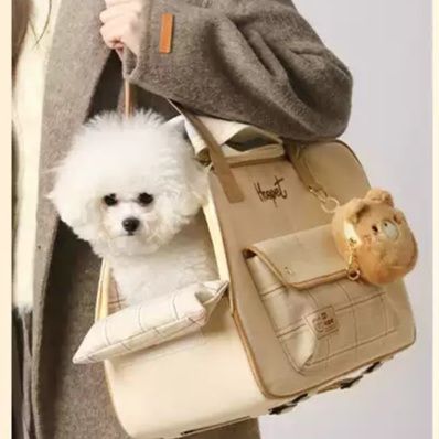 ペット キャリー 犬用 くまさんデザイン お出かけ快適バッグ