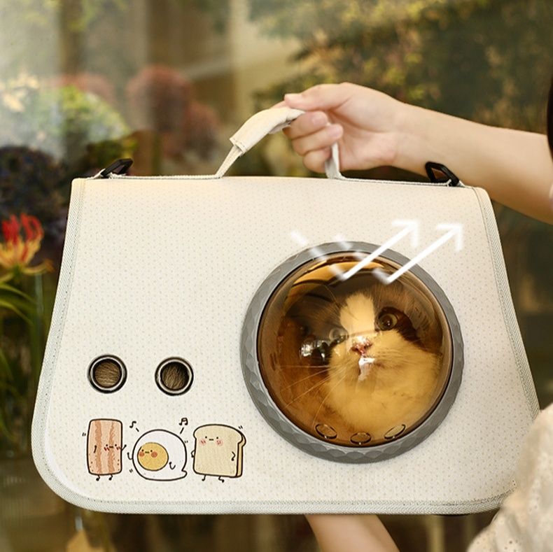 ペット キャリー 猫用宇宙飛行士風ペット窓付きバッグ