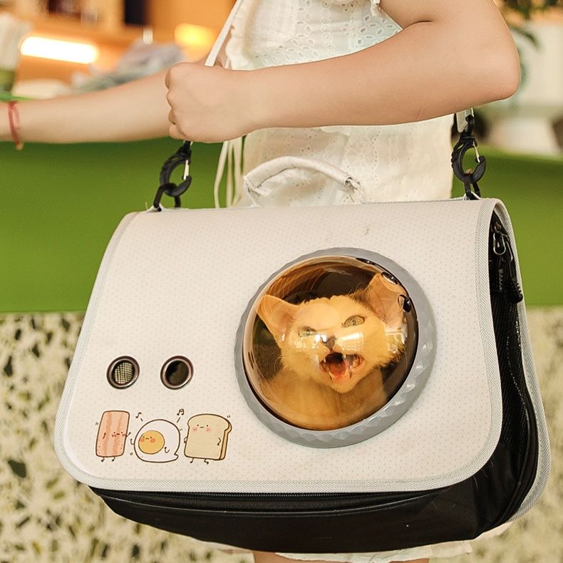 ペット キャリー 猫用宇宙飛行士風ペット窓付きバッグ