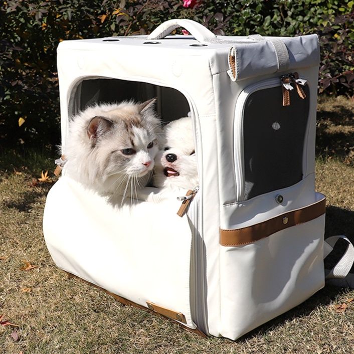 ペット キャリー 猫用通気性抜群 二段式キャリーケース