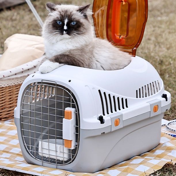 ペット キャリー 猫用全景天窓ゆったりペットキャリー