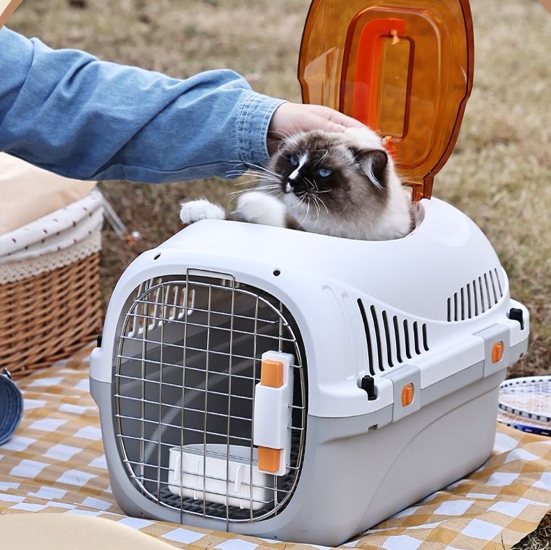 ペット キャリー 猫用全景天窓ゆったりペットキャリー