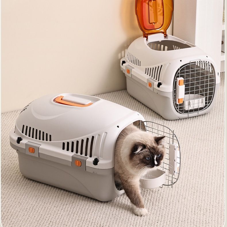 ペット キャリー 猫用全景天窓ゆったりペットキャリー