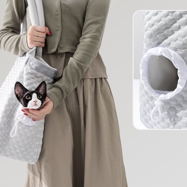 ペット キャリー 通気性抜群お出かけ猫トートバッグ