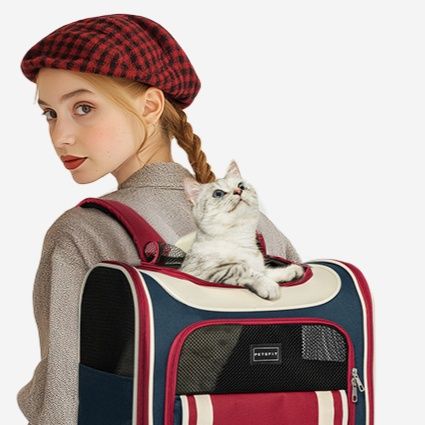 ペット キャリー 猫用快適リュック式キャリーバッグ