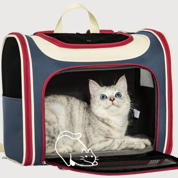 ペット キャリー 猫用快適リュック式キャリーバッグ
