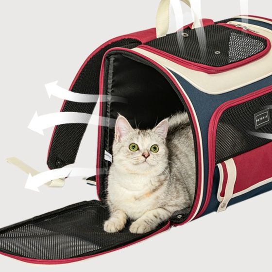 ペット キャリー 猫用快適リュック式キャリーバッグ