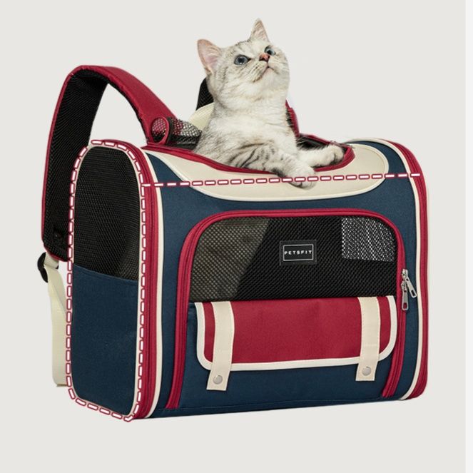 ペット キャリー 猫用快適リュック式キャリーバッグ