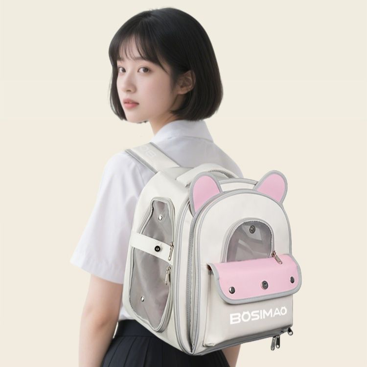 ペット キャリー 猫ちゃん快適拡張式リュックキャリー