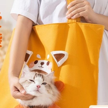 ペット キャリー ねこちゃん顔出しトートキャリー