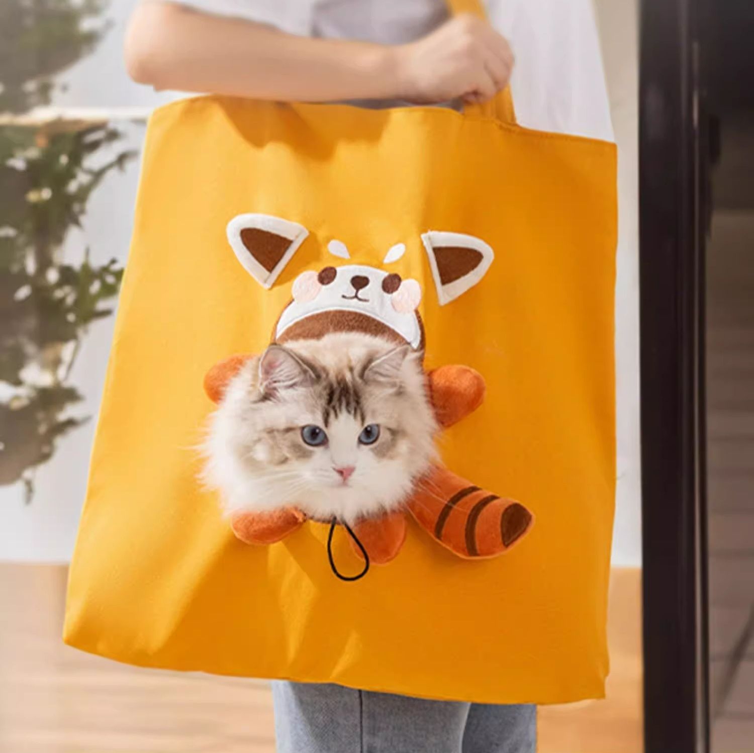 ペット キャリー ねこちゃん顔出しトートキャリー