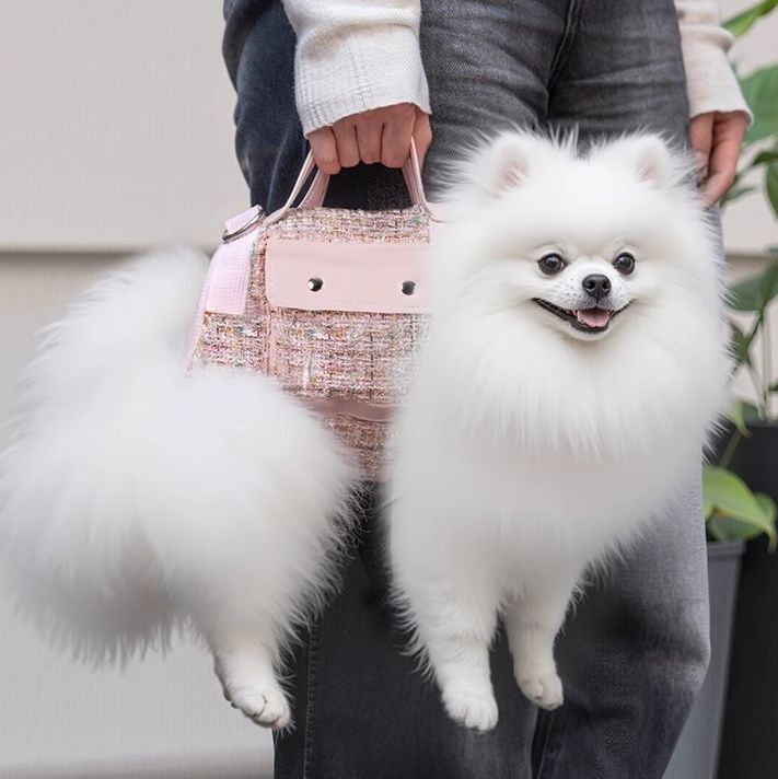 ペット キャリー 小型犬用おしゃれ斜め掛けキャリー
