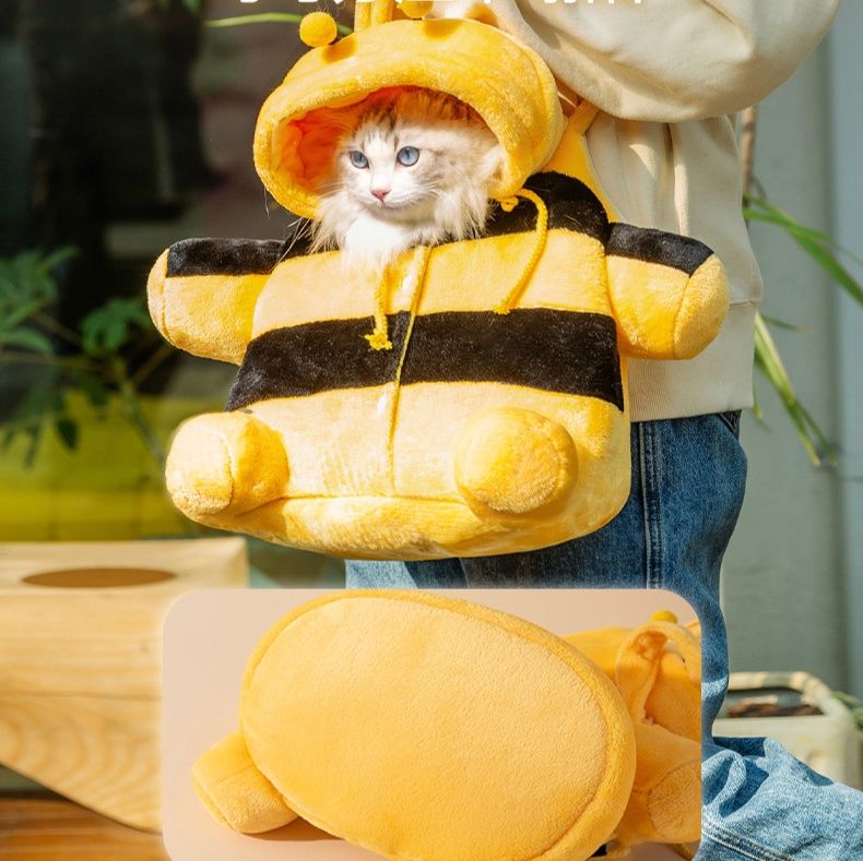 ペット キャリー 猫用もこもこ遊び心ペット抱っこバッグ