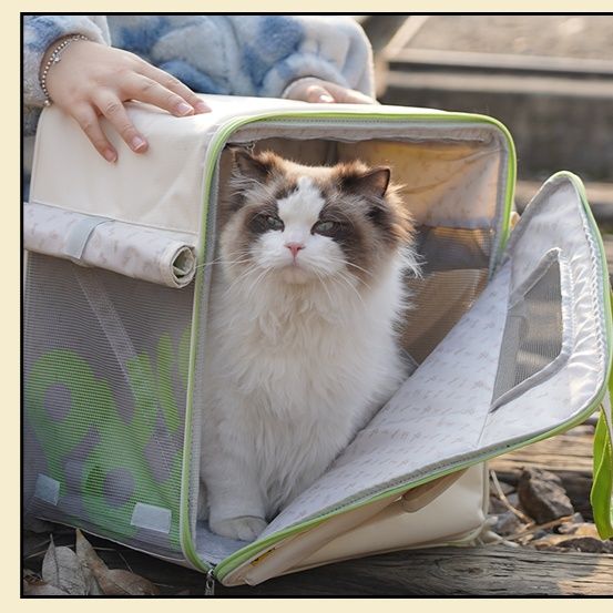 ペット キャリー 猫用大容量 快適お出かけキャリー