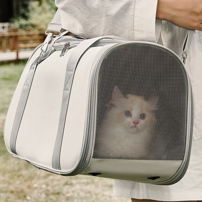 ペット キャリー 猫用快適お出かけキャリーバッグ