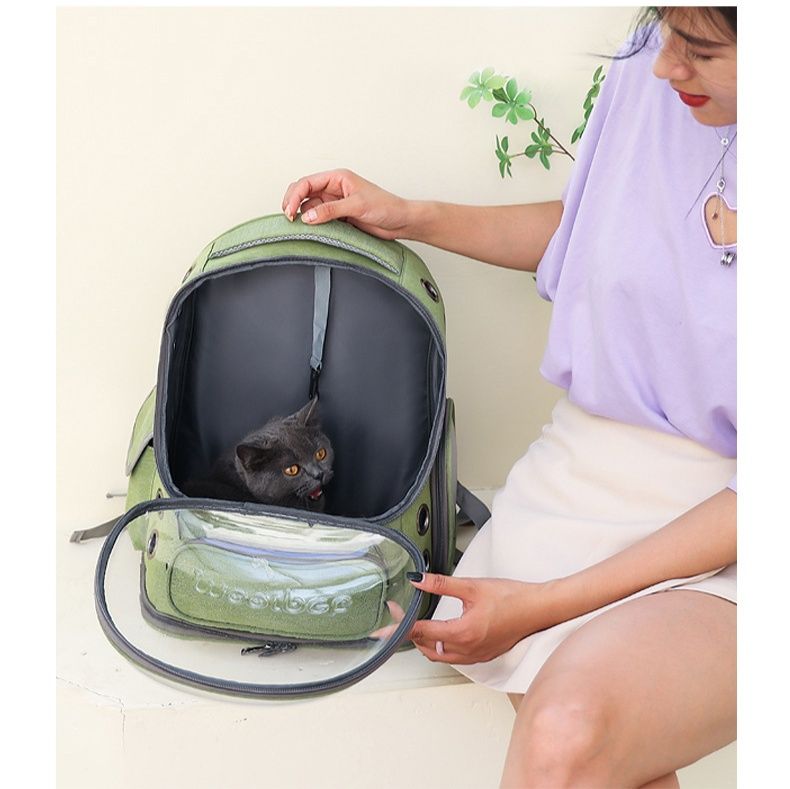 ペット キャリー 猫用宇宙船風リュック型ペットキャリー