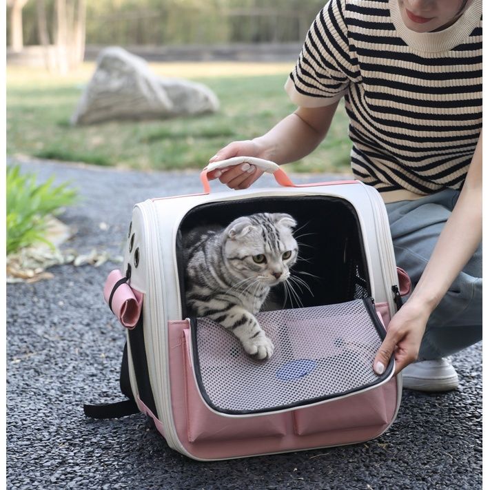 ペット キャリー 猫用リュック型通気性ペットキャリー