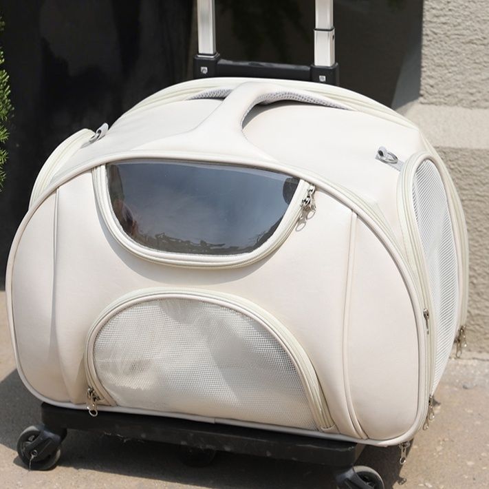ペット キャリー 猫用通気性抜群 宇宙船型ペットキャリー