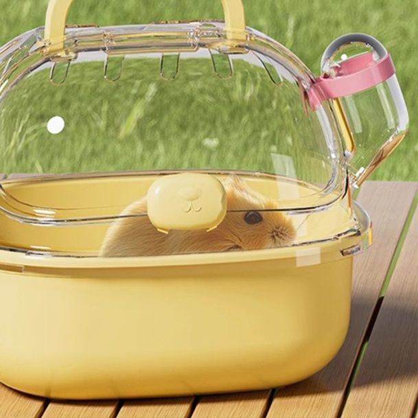 ペット キャリー ハムスター用透明ドーム付きキャリー