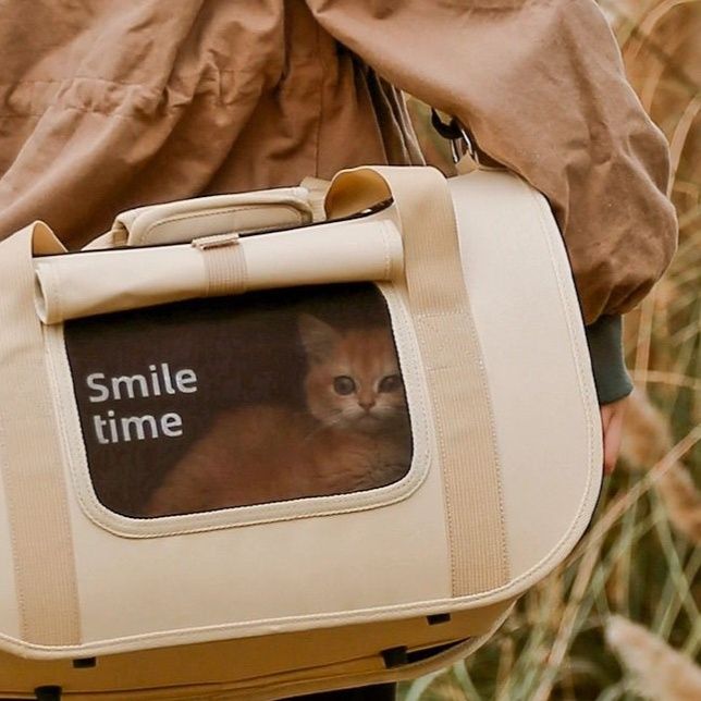 ペット キャリー 猫用微笑み時間 お出かけキャリー