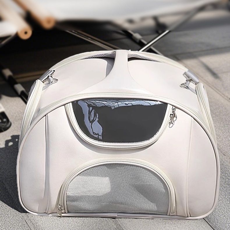 ペット キャリー 猫用宇宙船型透明窓付きキャリーバッグ