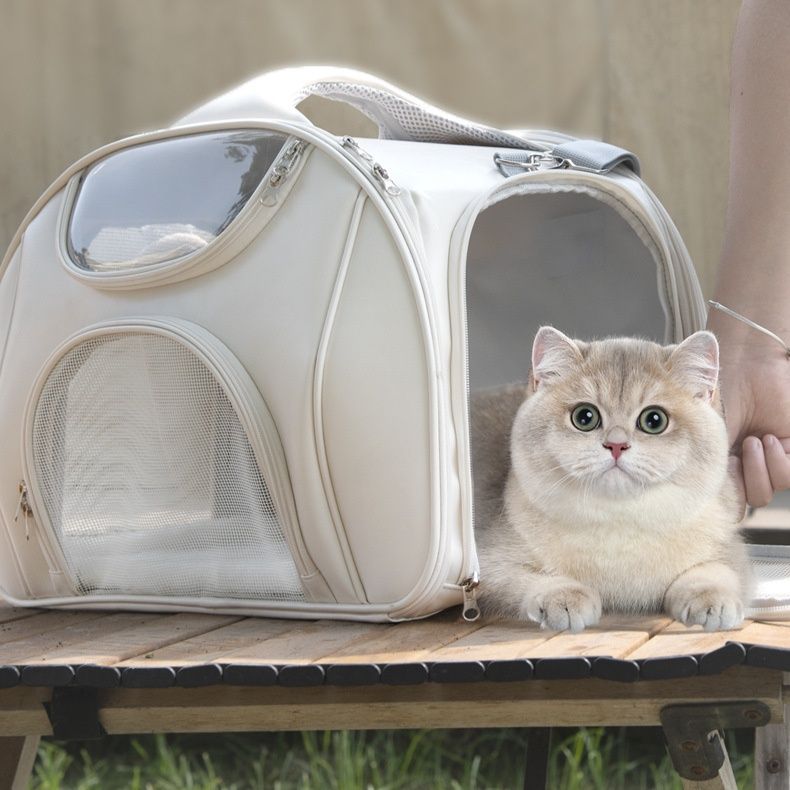 ペット キャリー 猫用宇宙船型透明窓付きキャリーバッグ