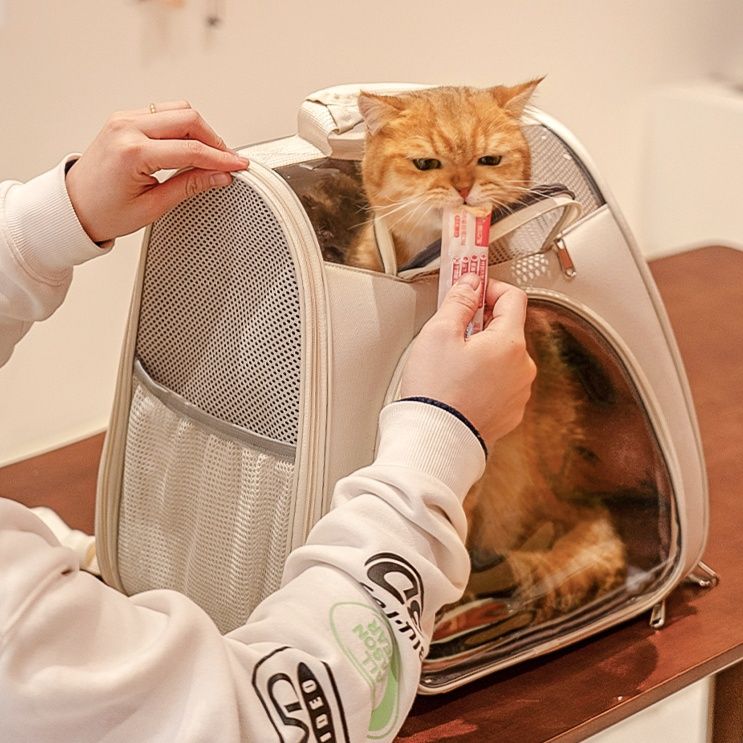 ペット キャリー 猫用パノラマビュー キャットリュック