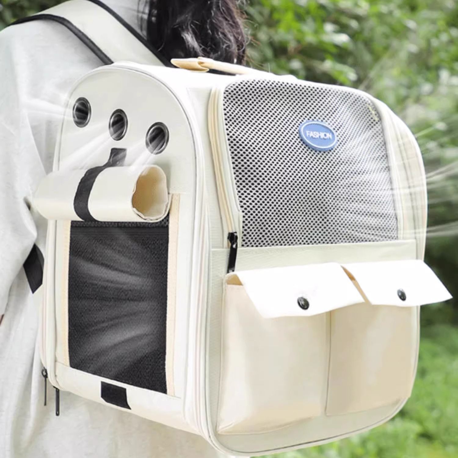 ペット キャリー 猫用リュック型メッシュ通気ペットキャリー