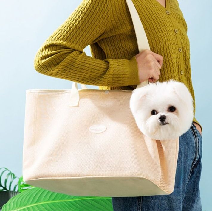 ペット キャリー 軽やかメッシュ犬用トートバッグ
