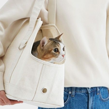 ペット キャリー 猫用シンプル布製ペットキャリー