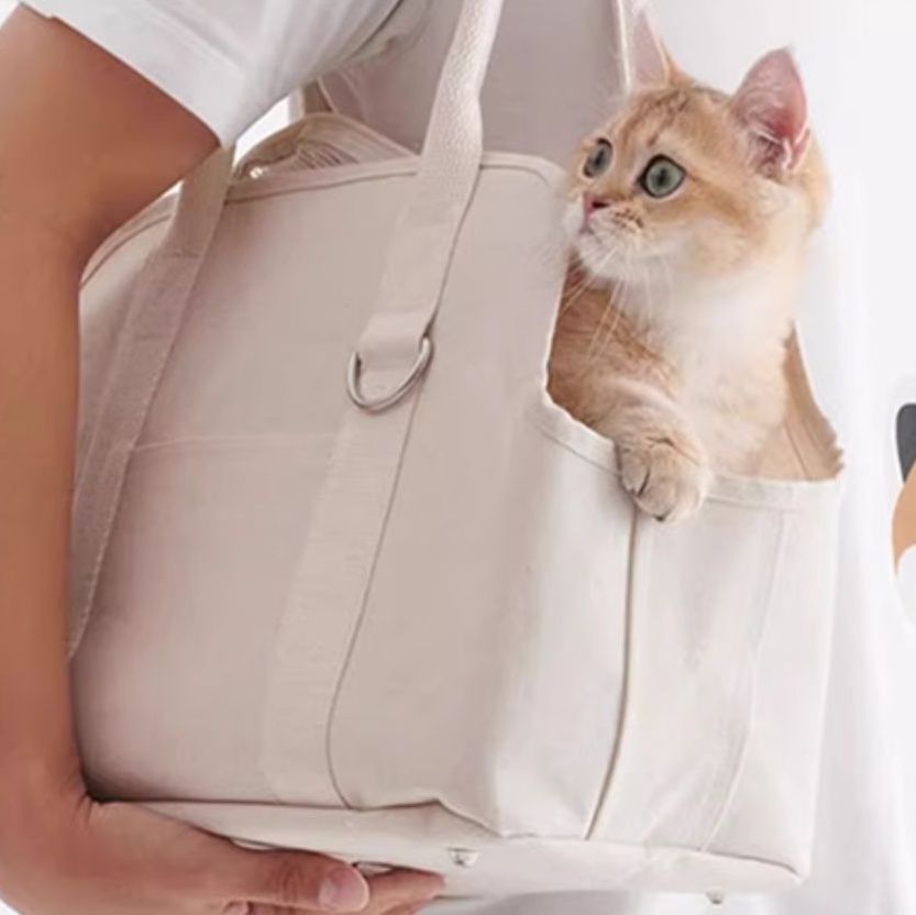 ペット キャリー 猫用シンプル布製ペットキャリー