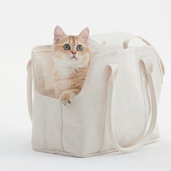 ペット キャリー 猫用シンプル布製ペットキャリー