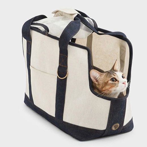 ペット キャリー 猫用シンプル布製ペットキャリー