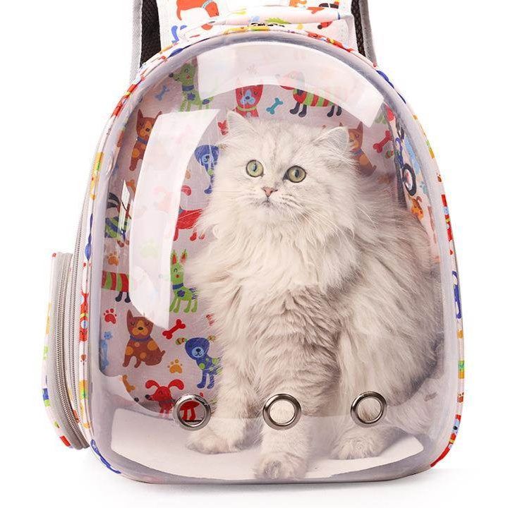 ペット キャリー 猫用透明宇宙船リュック型ペットキャリー