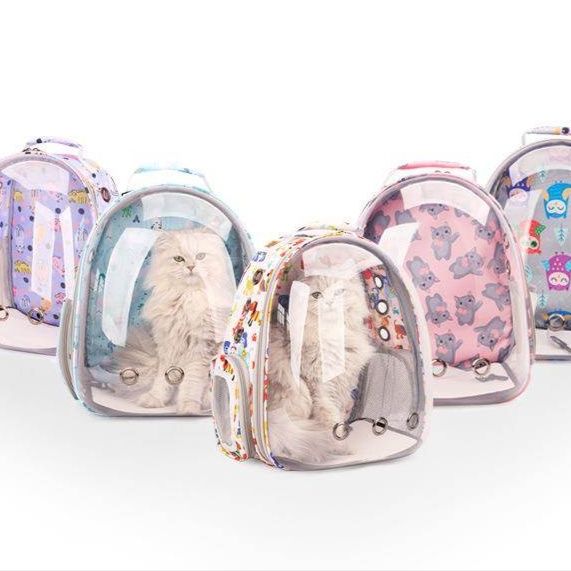 ペット キャリー 猫用透明宇宙船リュック型ペットキャリー