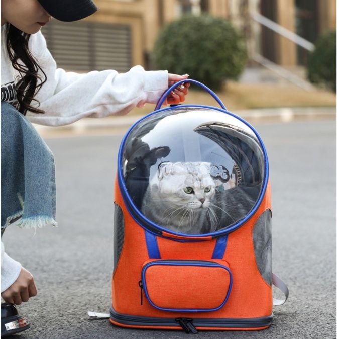 ペット キャリー 猫用宇宙船型ペットリュック