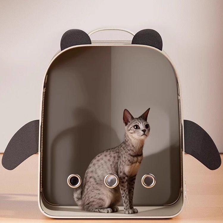 ペット キャリー パンダスマイル 猫用リュック型キャリー