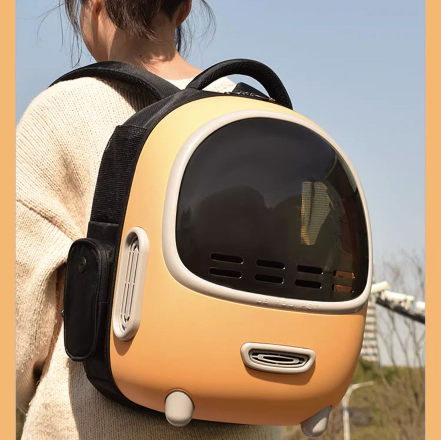 ペット キャリー 宇宙船スタイル猫用おでかけバッグ