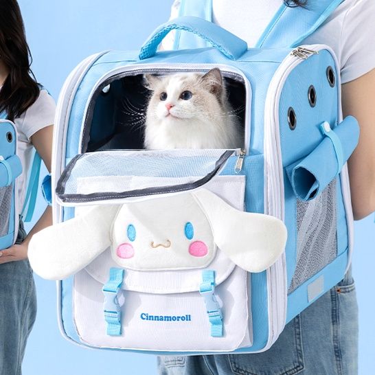 ペット キャリー 猫用透明窓付きリュック型キャリー