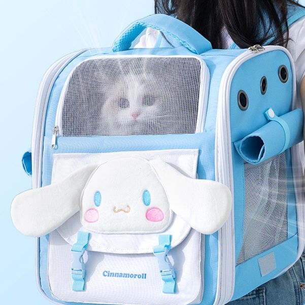 ペット キャリー 猫用透明窓付きリュック型キャリー