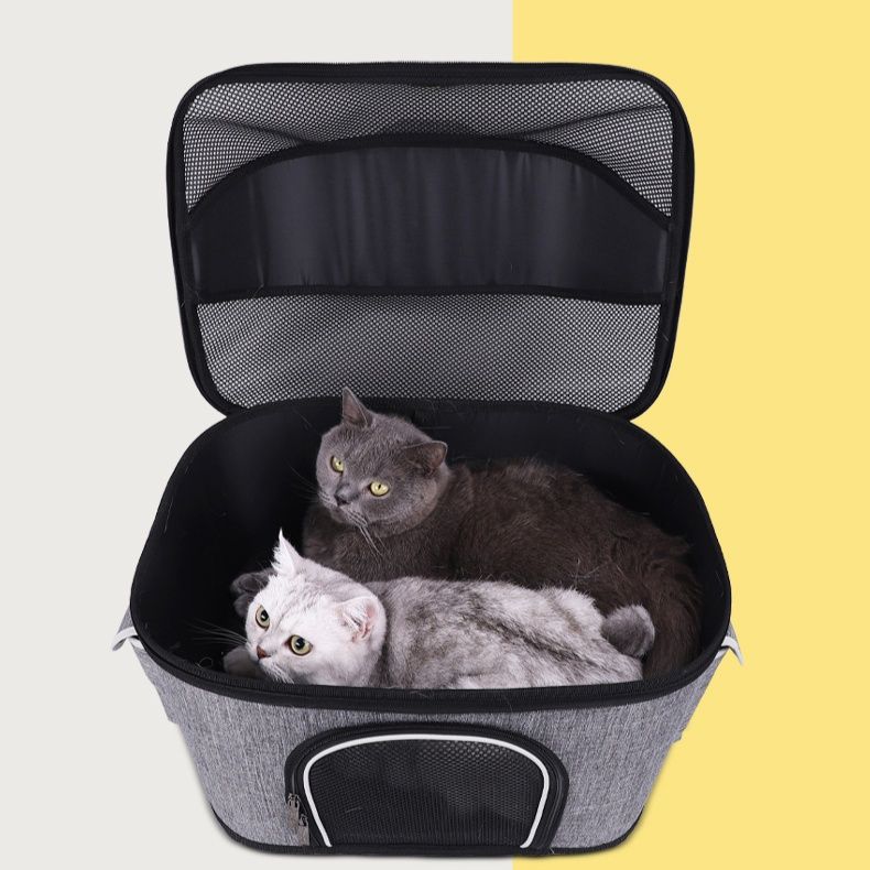 ペット キャリー 猫用通気性抜群お出かけキャリーバッグ