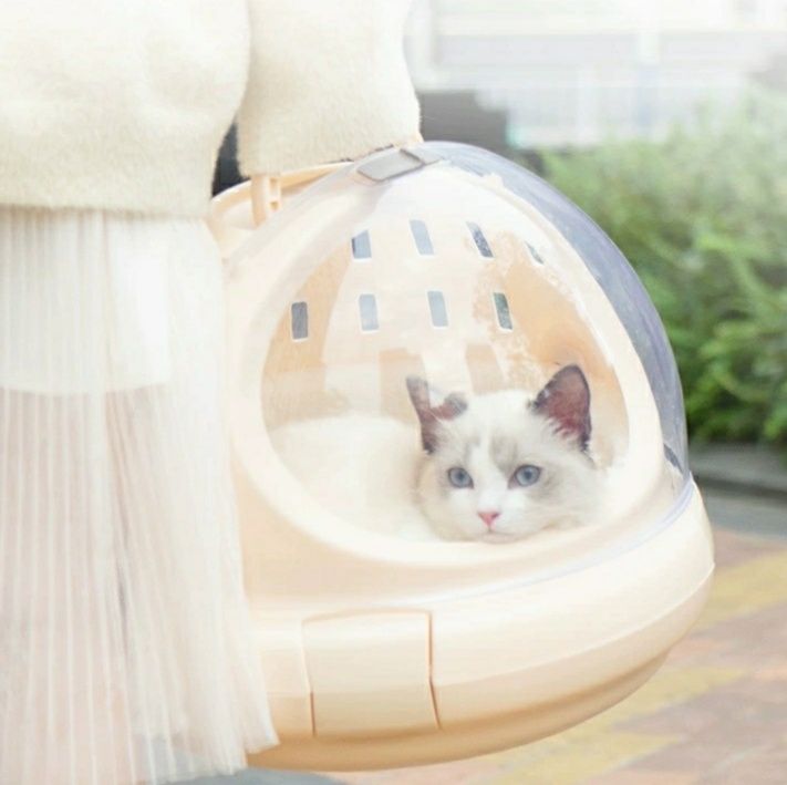 ペット キャリー 猫用宇宙船風ペットカプセルキャリー