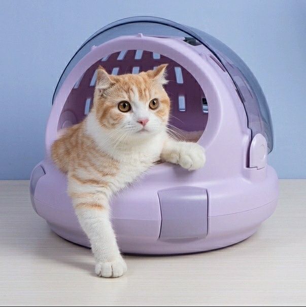 ペット キャリー 猫用宇宙船風ペットカプセルキャリー