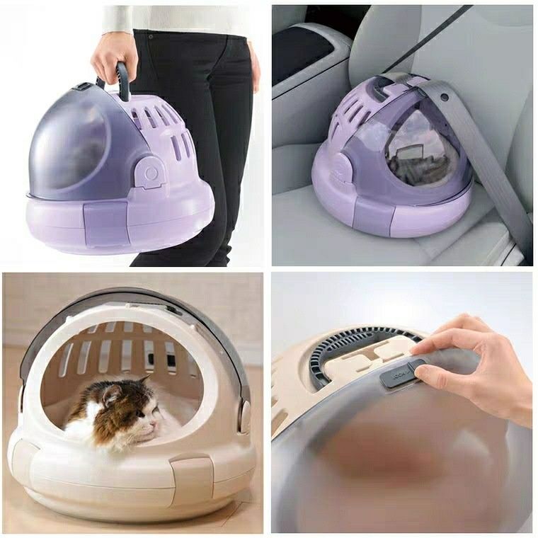ペット キャリー 猫用宇宙船風ペットカプセルキャリー