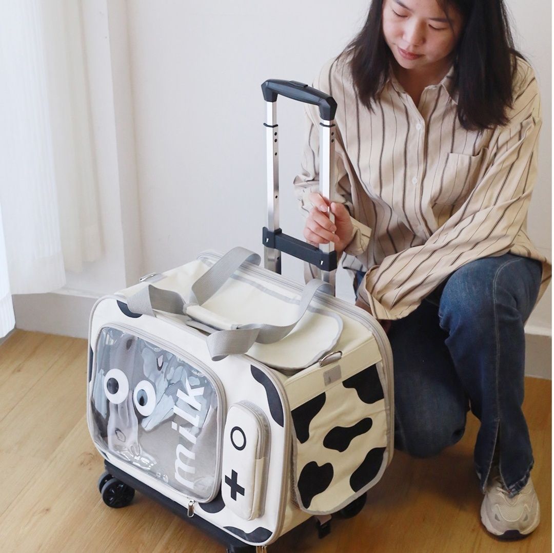 ペット キャリー猫用 2way変形型通気性キャリーバッグ